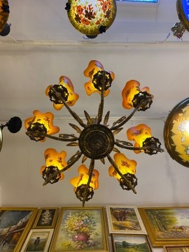 Candelabru tip Galle cu 8 tulipe