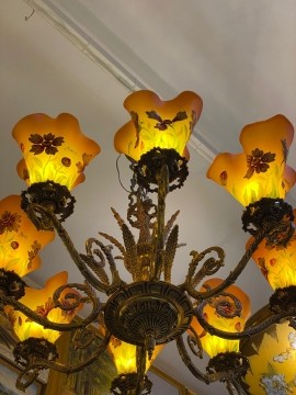 Candelabru tip Galle cu 8 tulipe