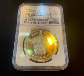 Palau 5 dolari 2016 " Lunar Skull Monkey " PF 69 ULTRA CAMEO 