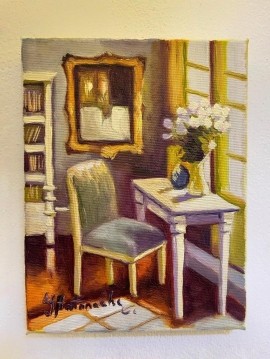 Tablou "Interior" 21 x 16 cm