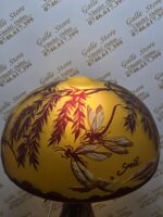 Lampa tip Galle cu cupola si montura de bronz - imagine 3
