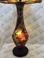Lampa tip Galle cu cupola si montura de bronz - imagine 4