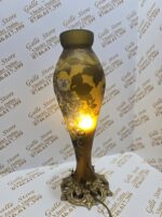 Lampa tip Galle cu suport de bronz lucrat manual - imagine 2