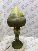 Lampa tip Galle cu peisaj montan - imagine 3