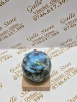 Glob sticla Murano cu fluturi iesiti in relief si suport luminos - imagine 2