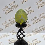 Glob tip Galle cu suport din fier forjat negru
