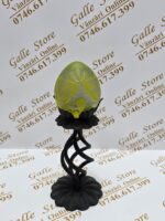 Glob tip Galle cu suport din fier forjat negru