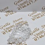 Farfurie mica in forma de brad sticla cristal