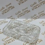 Platou sticla cristal