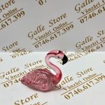 Figurina flamingo sticla murano
