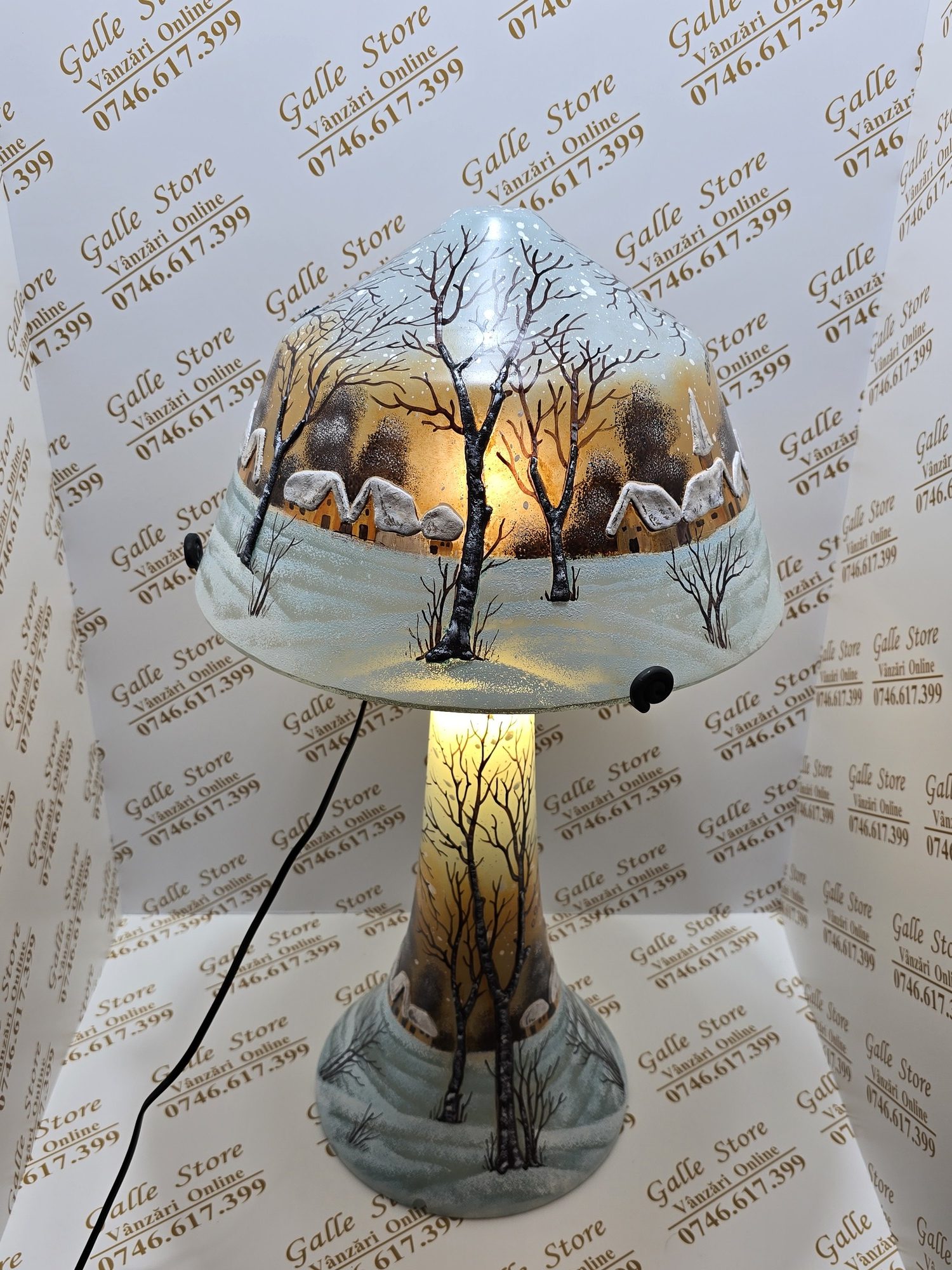 20260318_191329 Lampa cu peisaj de iarna tip Galle - imagine 1