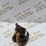 Figurina ursulet cu suport pentru lumanare Lalique