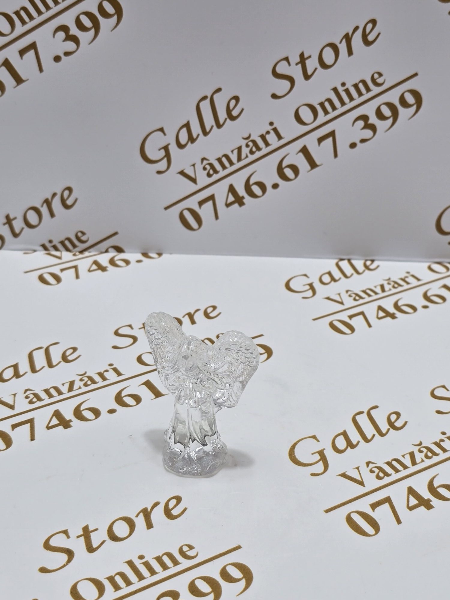 20260330_211350 Figurina inger sticla cristal - imagine 1