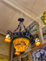 Plafonera tip Galle cu 3 tulipe - imagine 3