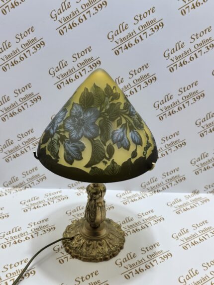 Lampa tip Galle cu picior din bronz