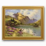 Tablou cu rama Peisaj de munte 47x63