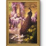 Tablou cu rama Paun 69x46