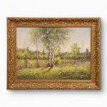 Tablou cu rama Peisaj copaci 39x63