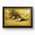 Tablou cu rama Pastorita 45x71