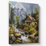 Tablou Munte Cascada 50x41