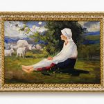 Tablou cu rama Ciobanita 30x47