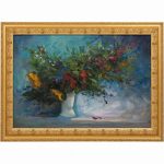 Tablou cu rama Vaza flori 59x83