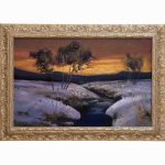 Tablou cu rama Peisaj Iarna 31x52