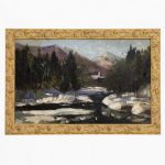 Tablou cu rama Peisaj Iarna 30x49