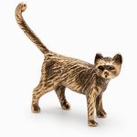 Figurina mica bronz PISICA