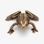 Figurina mica bronz Broasca